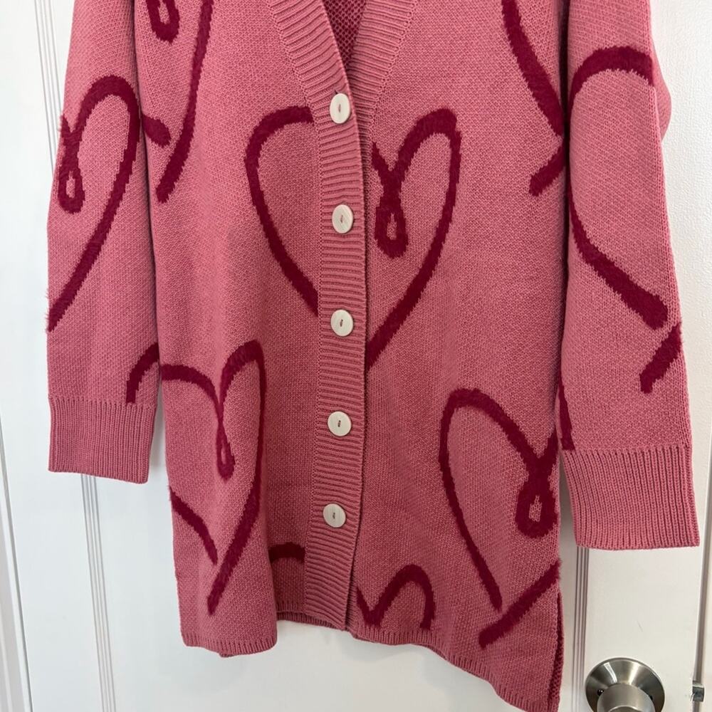 Coldwater Creek Love Notes oversized Cardigan Swearer - Picture 13 of 14